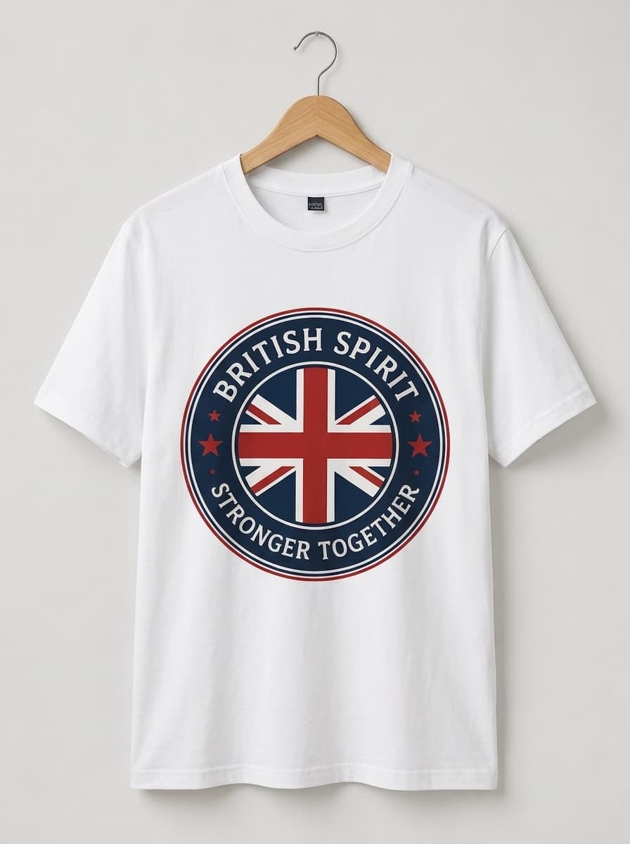 British Spirit — White colourway, front