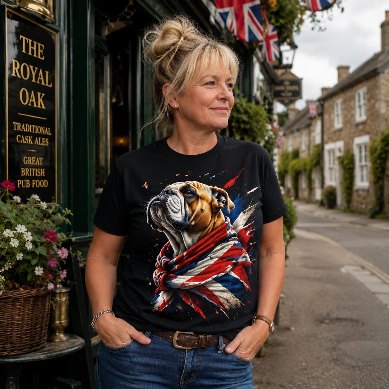 Bulldog Britannia worn
