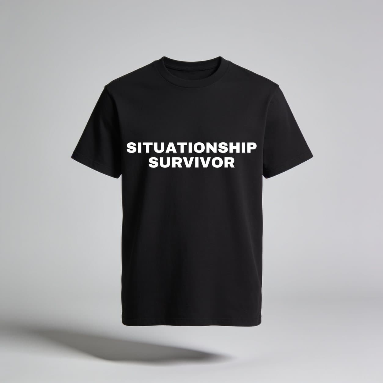 Situationship Survivor Black T-shirt, front print
