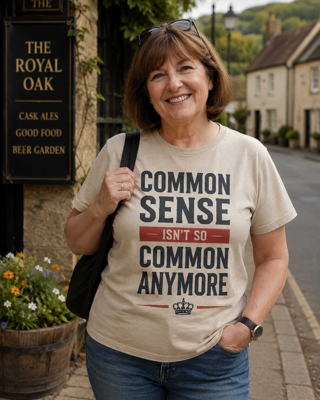 Common Sense Isn't Common T-shirt worn