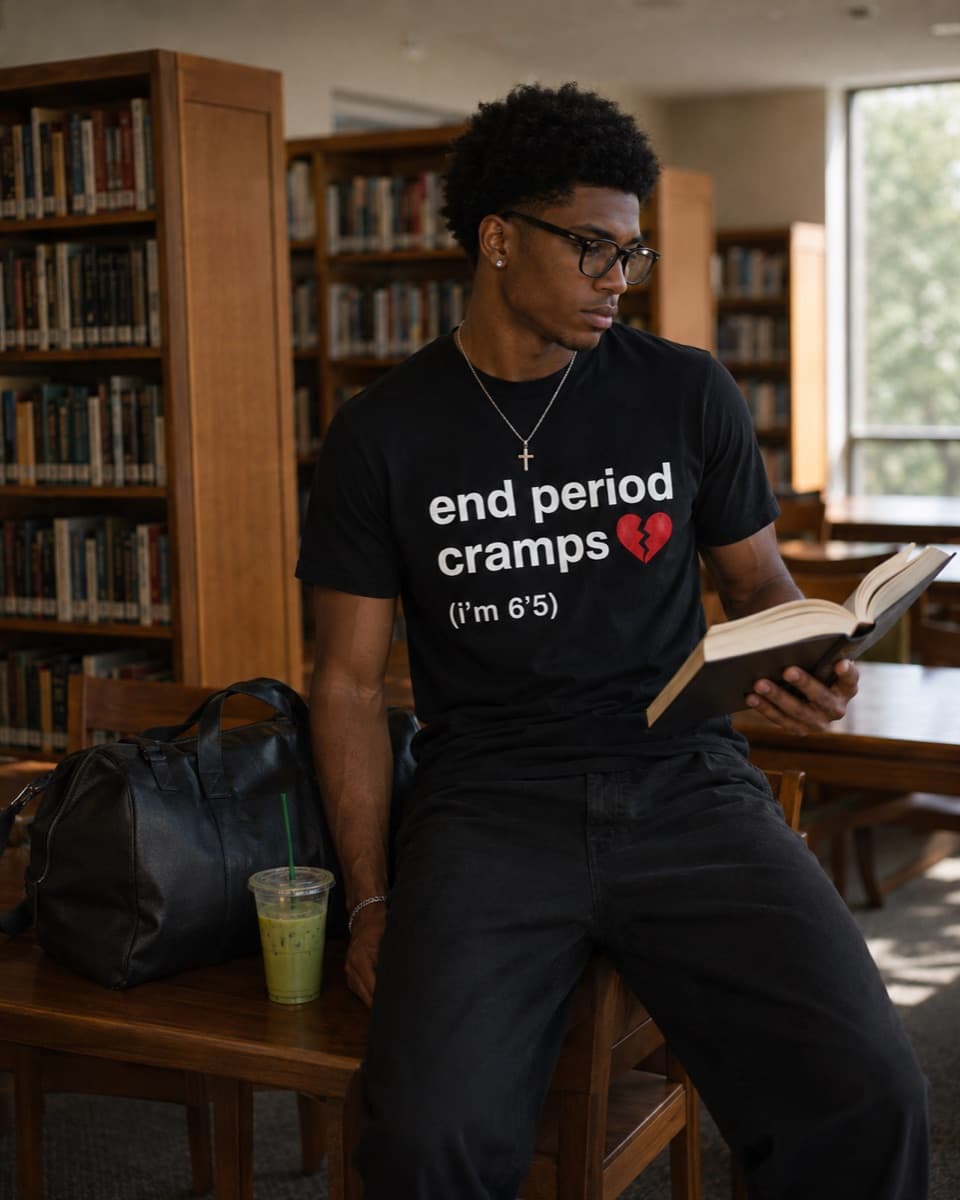End Period Cramps T-shirt worn