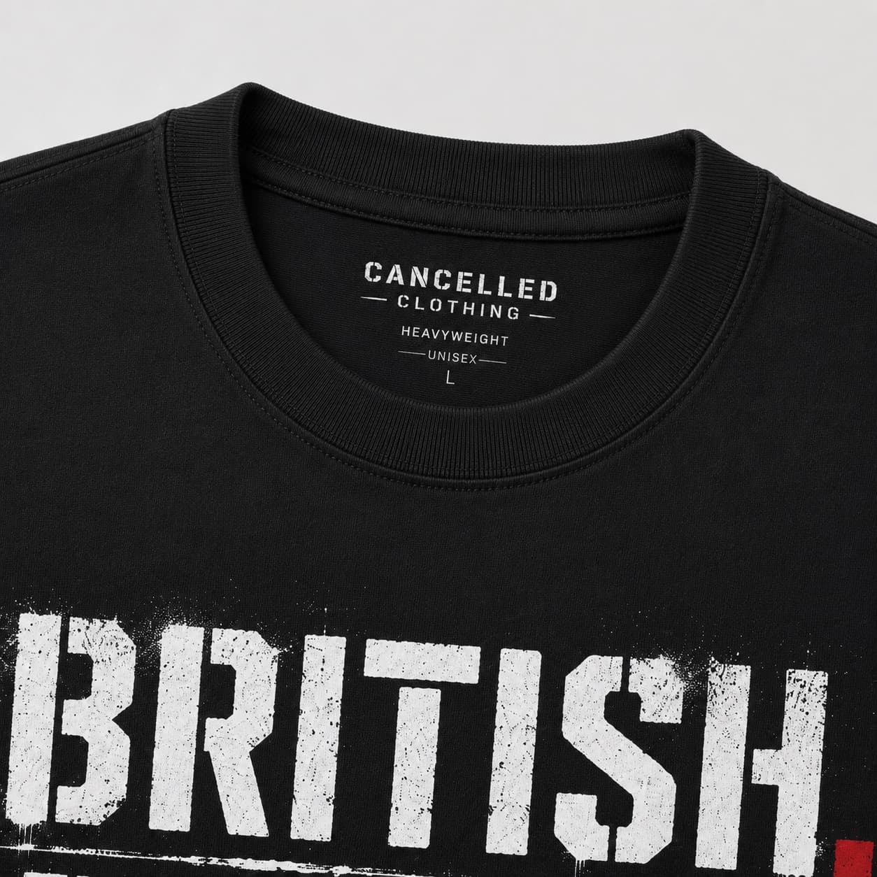 Close-up of the I'd Rather Offend Than Comply print