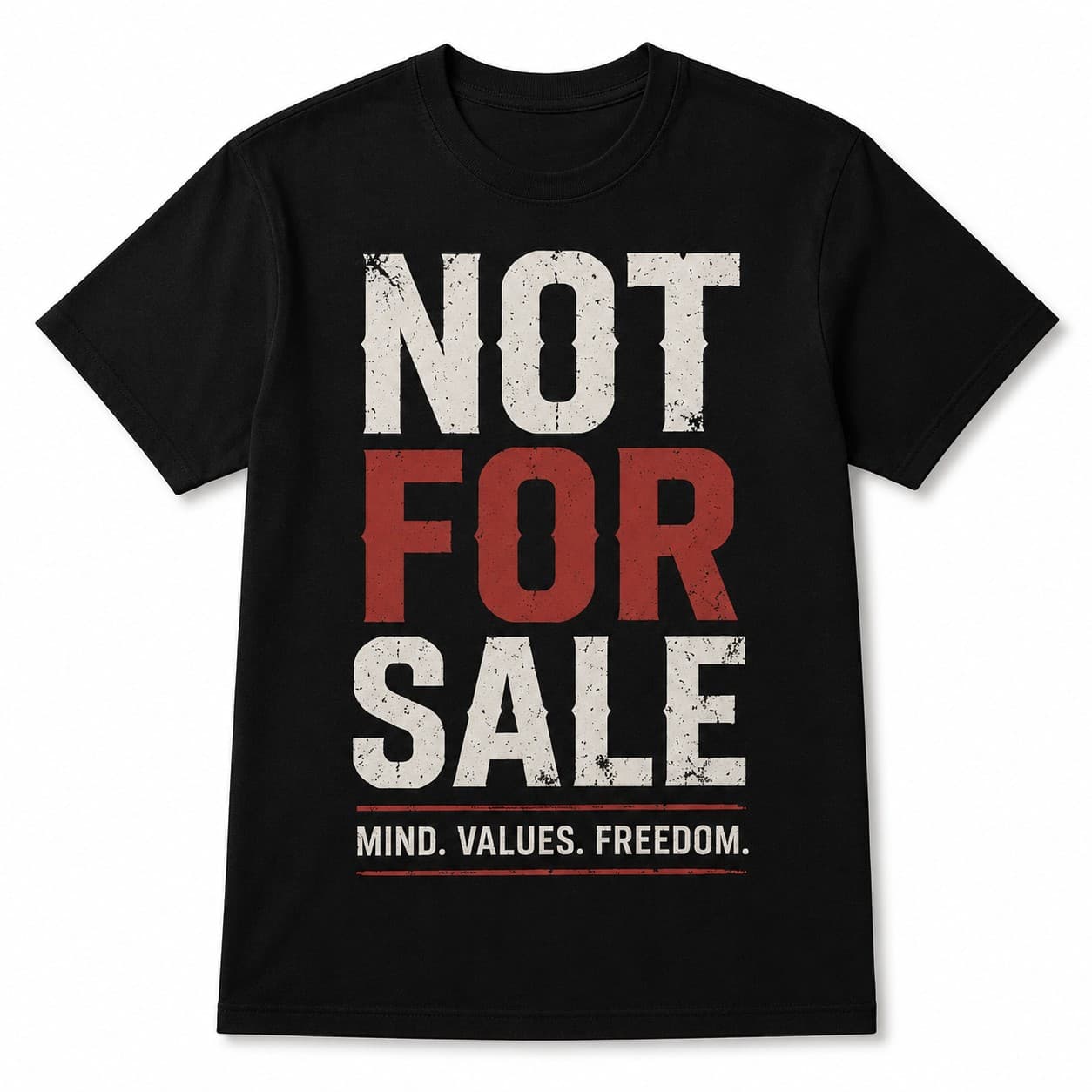 Not For Sale black T-shirt, front print