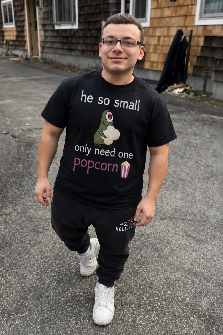 One Popcorn T-shirt worn