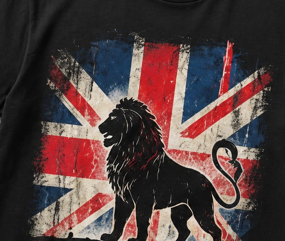 Close-up of the Pride of Britain print