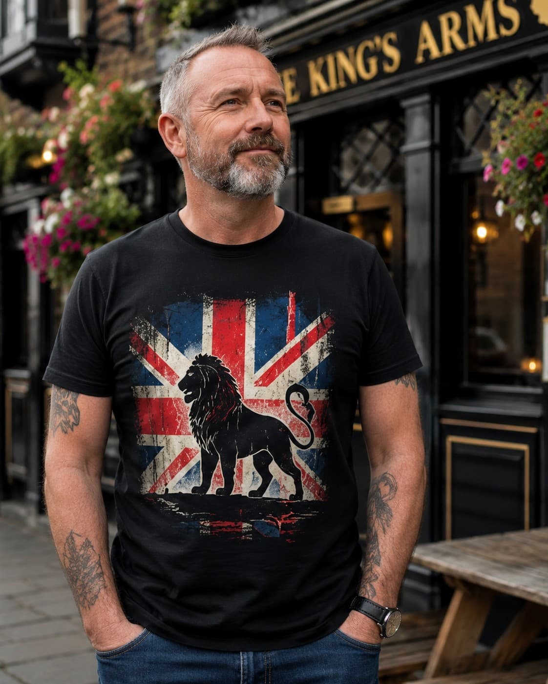 Pride of Britain T-shirt worn