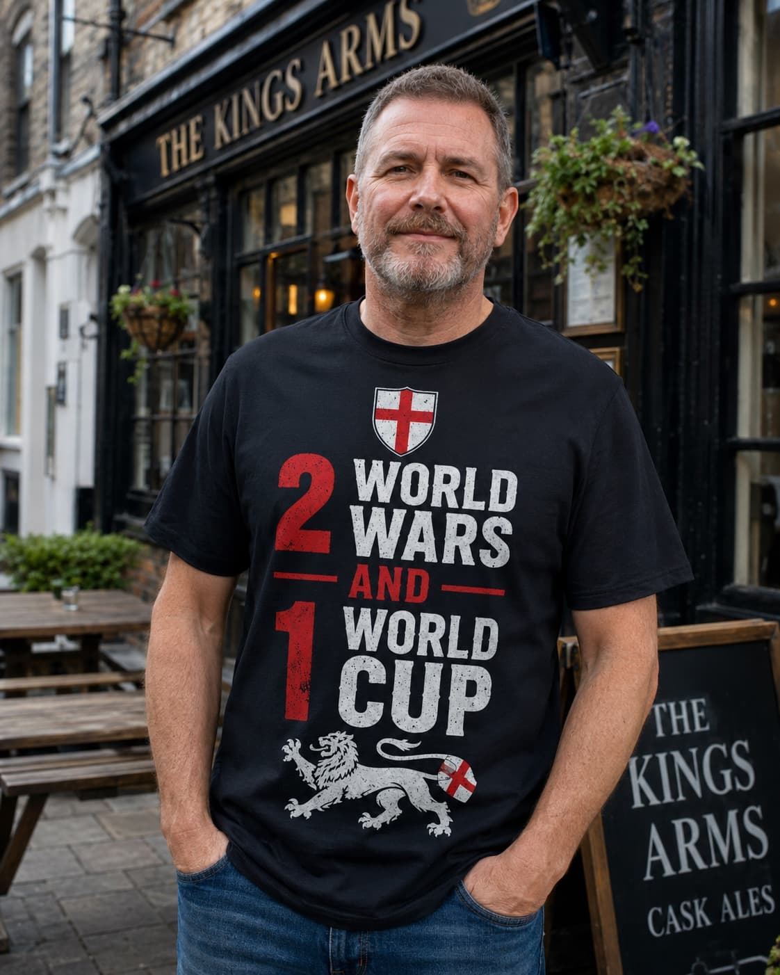 2 World Wars 1 World Cup T-shirt worn