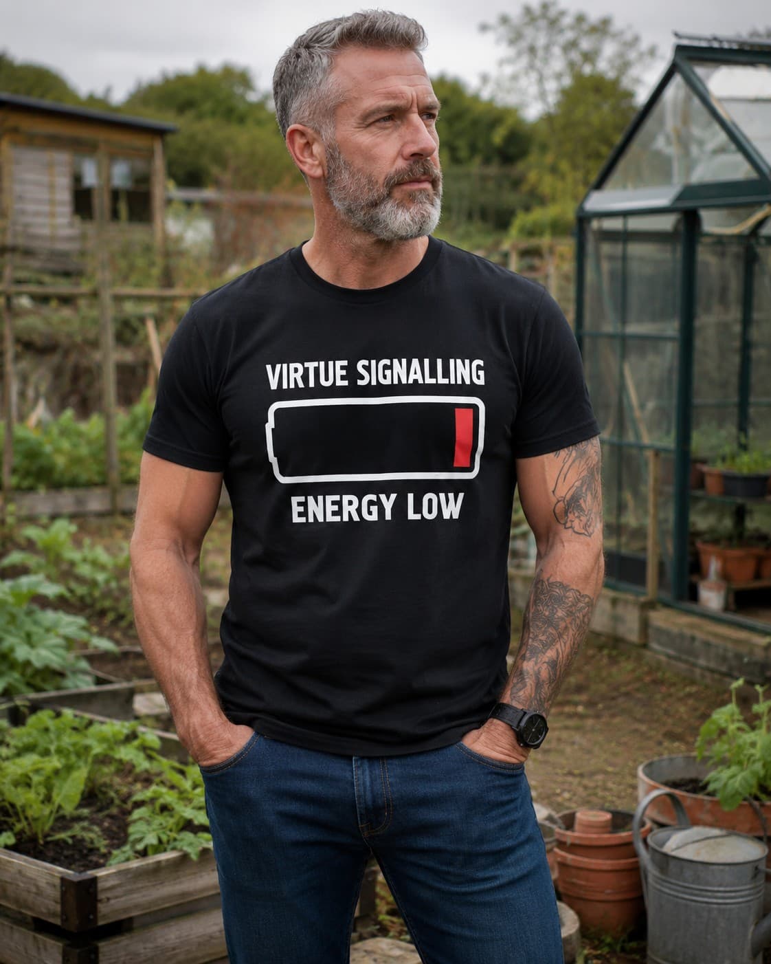 Virtue Signalling T-shirt worn