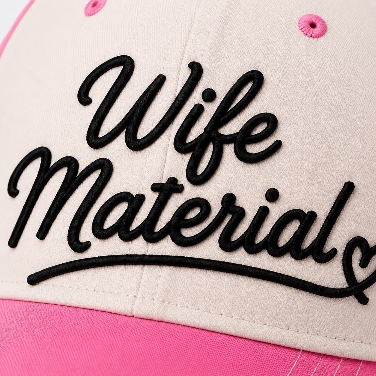 Close-up of the Wife Material embroidery