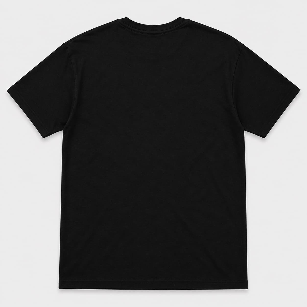 Plain black back of the Ask Me After Three Pints T-shirt