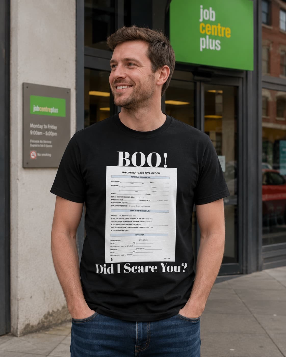 BOO! Did I Scare You? T-shirt worn