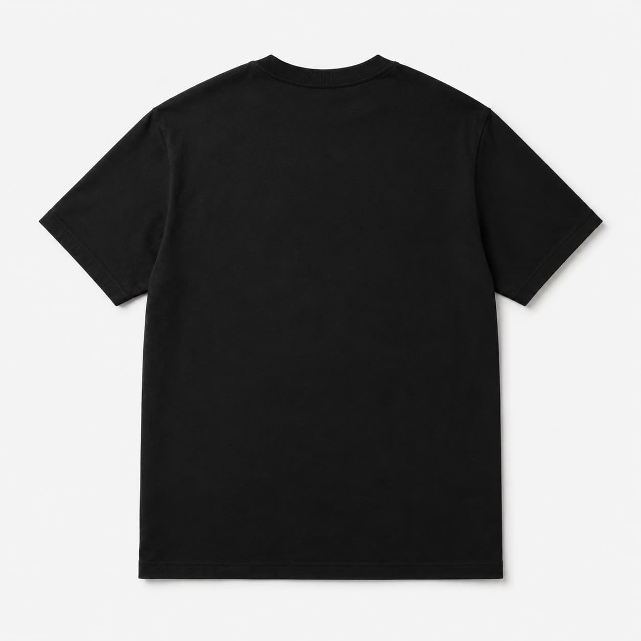 Plain black back of the Proudly Un-Cancelled T-shirt
