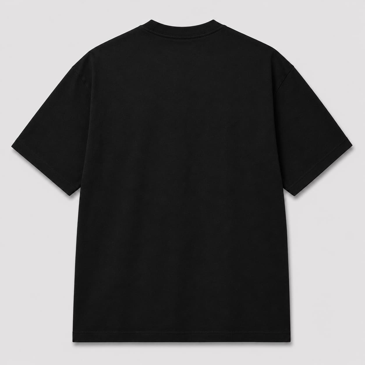 Plain black back of the Speak Freely Or Stay Quiet T-shirt